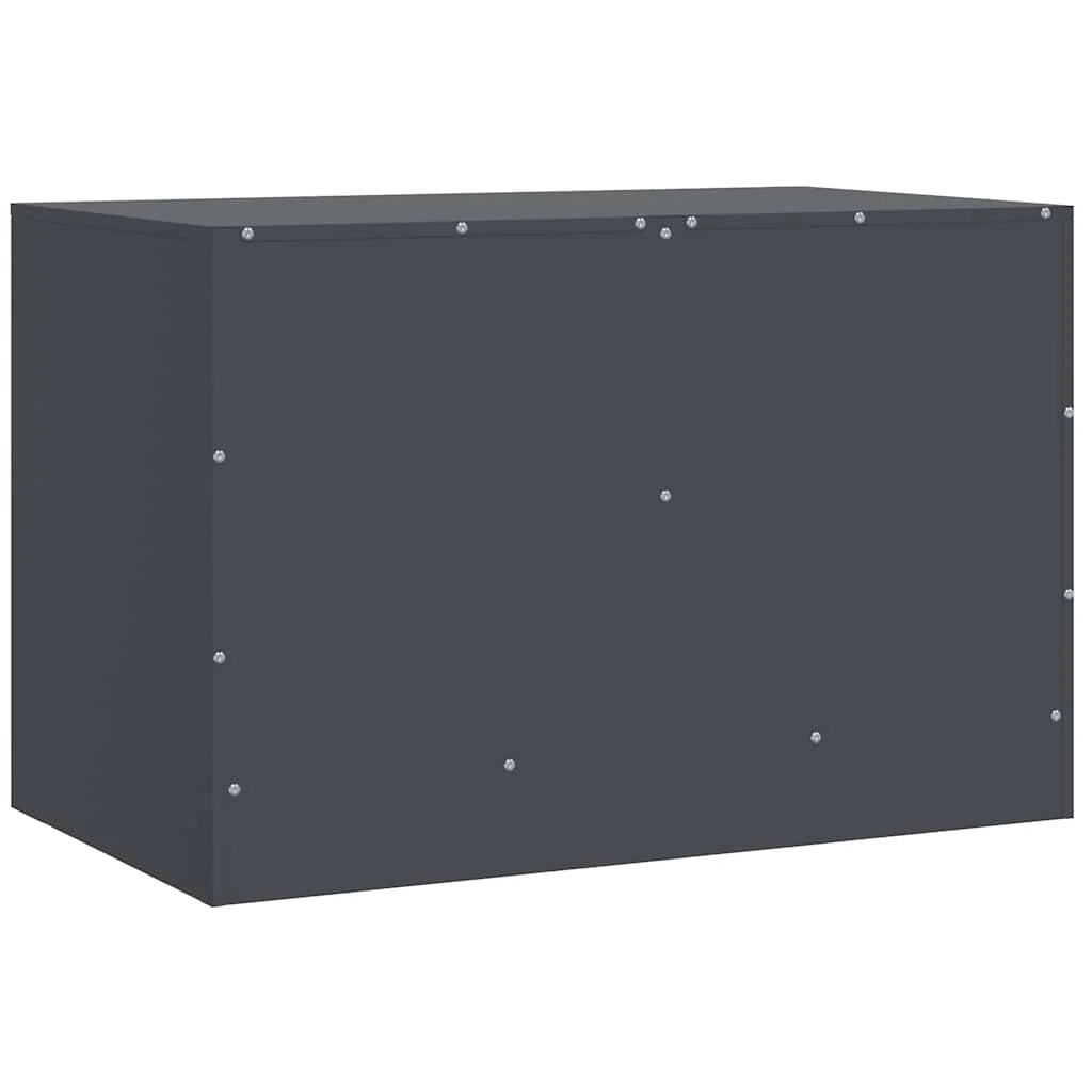 Mobile TV multimediale scaffale TV credenza mobile TV sala da pranzo soggiorno camera da letto 2 pezzi antracite 67 x 39 x 44 cm acciaio antracite 02_0028568