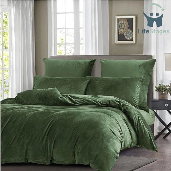 Coperta da letto - 135 x 200 cm - Flanella - Inverno - Calda - Comoda - Pluviarde Coperta da letto - Teddyfleece - Velluto - Touch Coperta da letto - 135 x 200 cm - con Cerniera a rilascio rapido