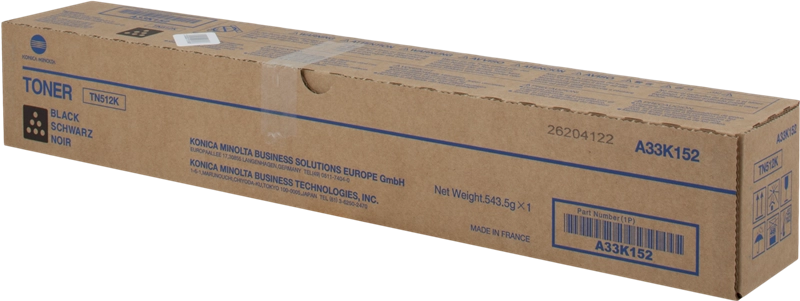 ORIGINAL Konica Minolta toner nero A33K152 TN512K ~27500 Seiten