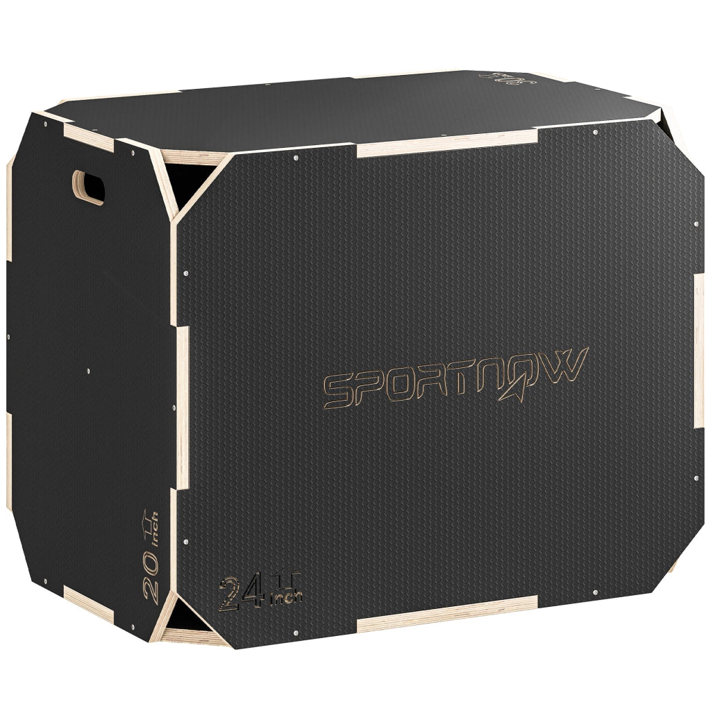 Contenitore 3 in 1 per Allenamento ¨C zephmum ¨C Legno 76x61x51 cm Nero