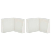 Muro di contenimento 2 pz 50 x 50 x 50 cm Acciaio Bianco 8015230