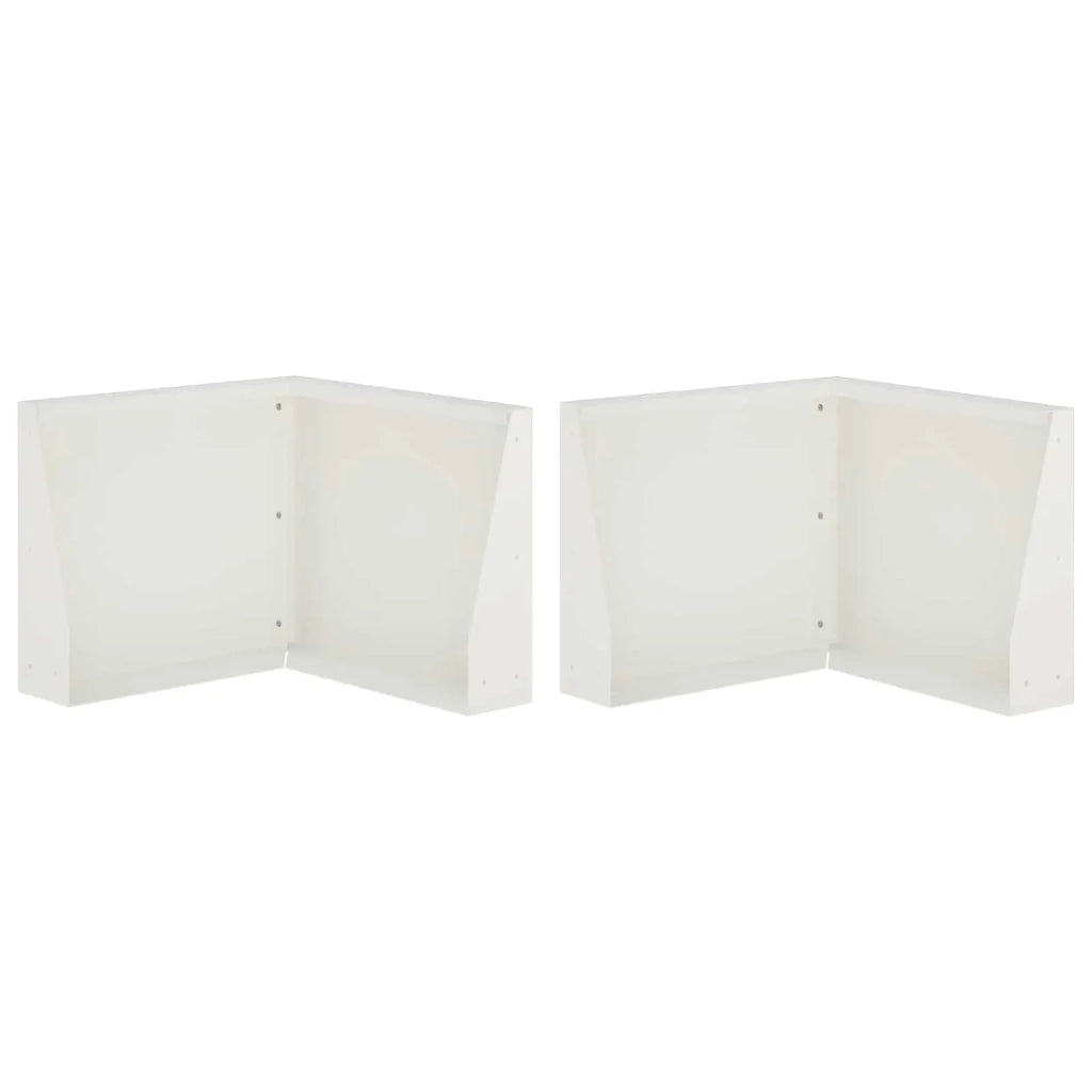 Muro di contenimento 2 pz 50 x 50 x 50 cm Acciaio Bianco 8015230