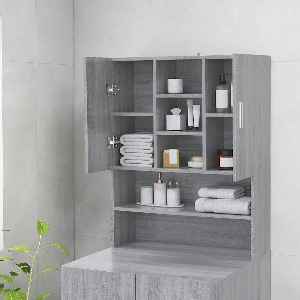 Mobile per Lavatrice Grigio Sonoma 70,5x25,5x90 cm CFW7712782