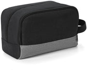 Toilette portatile per uomo, kit di pulizia, organizzatore di toilette, piccola toilette portatile (nero)