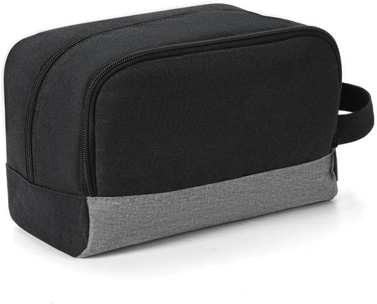 Toilette portatile per uomo, kit di pulizia, organizzatore di toilette, piccola toilette portatile (nero)
