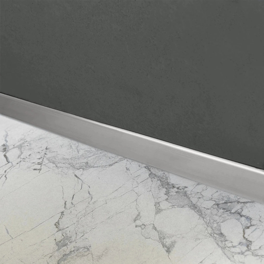 Pannello Frontale Per Piatto Doccia 120cm Brush Nickel