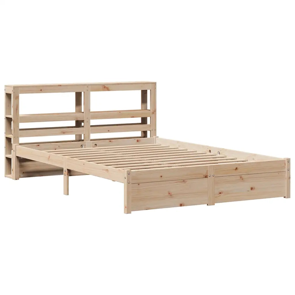 Giroletto con Testiera 150x200 cm in Legno Massello di Pino