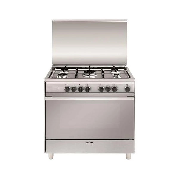 Glemgas cucina un965mi 5fuo f/ele 101lt cl.a 90x90x60 inox