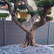 Recinzione In Legno Composito Wpc E Alluminio - Kit Modulo L.149 X H.205 Cm Altezza: 205 cm