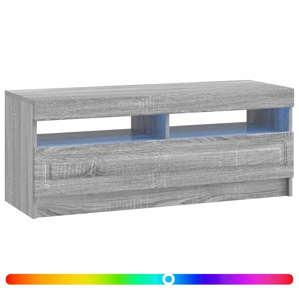 Mobile TV LED Sonoma grigio Legno ingegnerizzato 897871