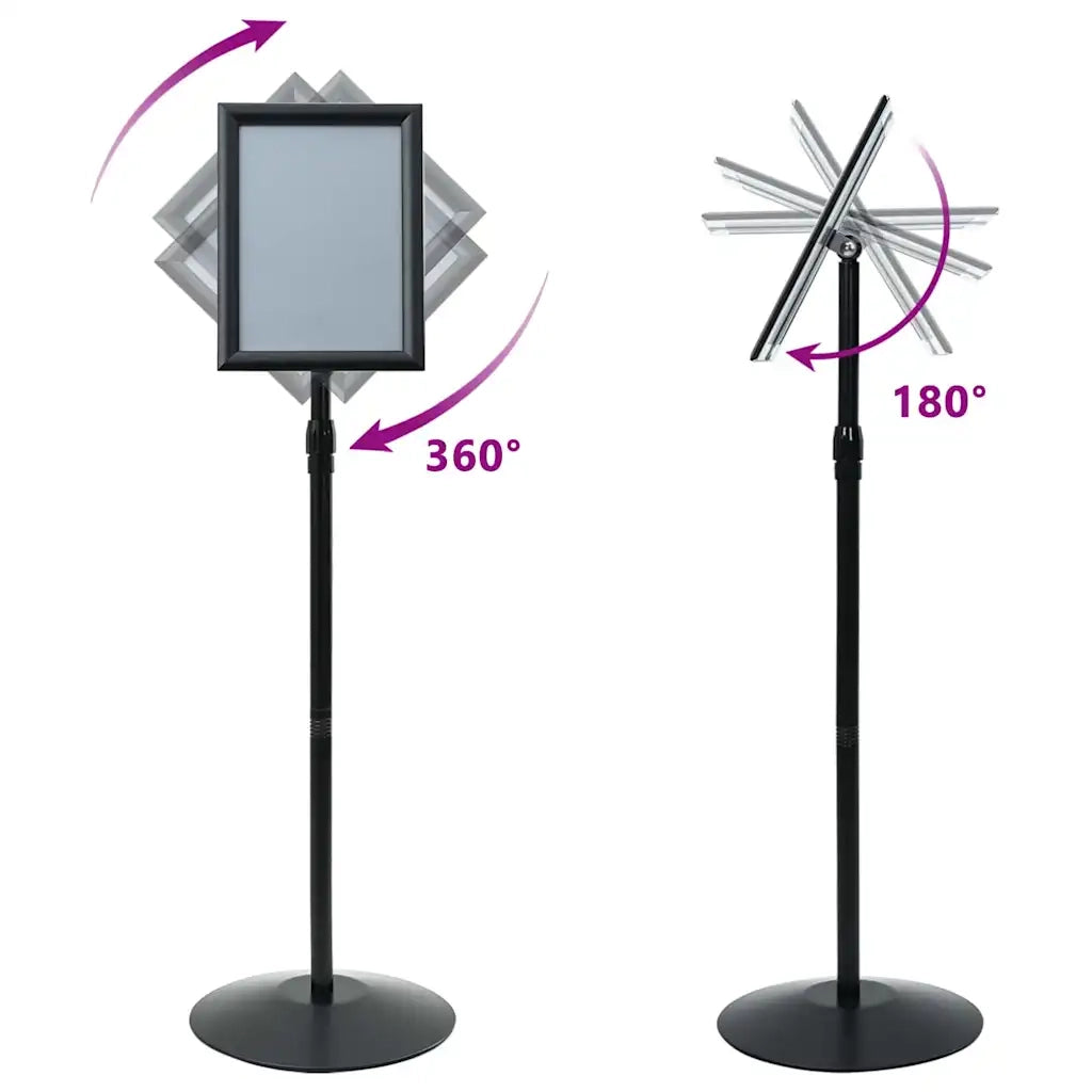 Supporto Poster a Piedistallo Argento a4 PVC e Acciaio CFW5986030