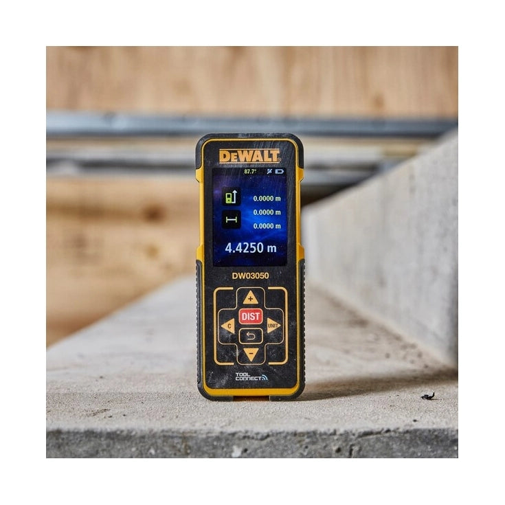 Misuratore di distanze DeWalt 50 metri raggio rosso TOOL CONNECT - DW03050-XJ