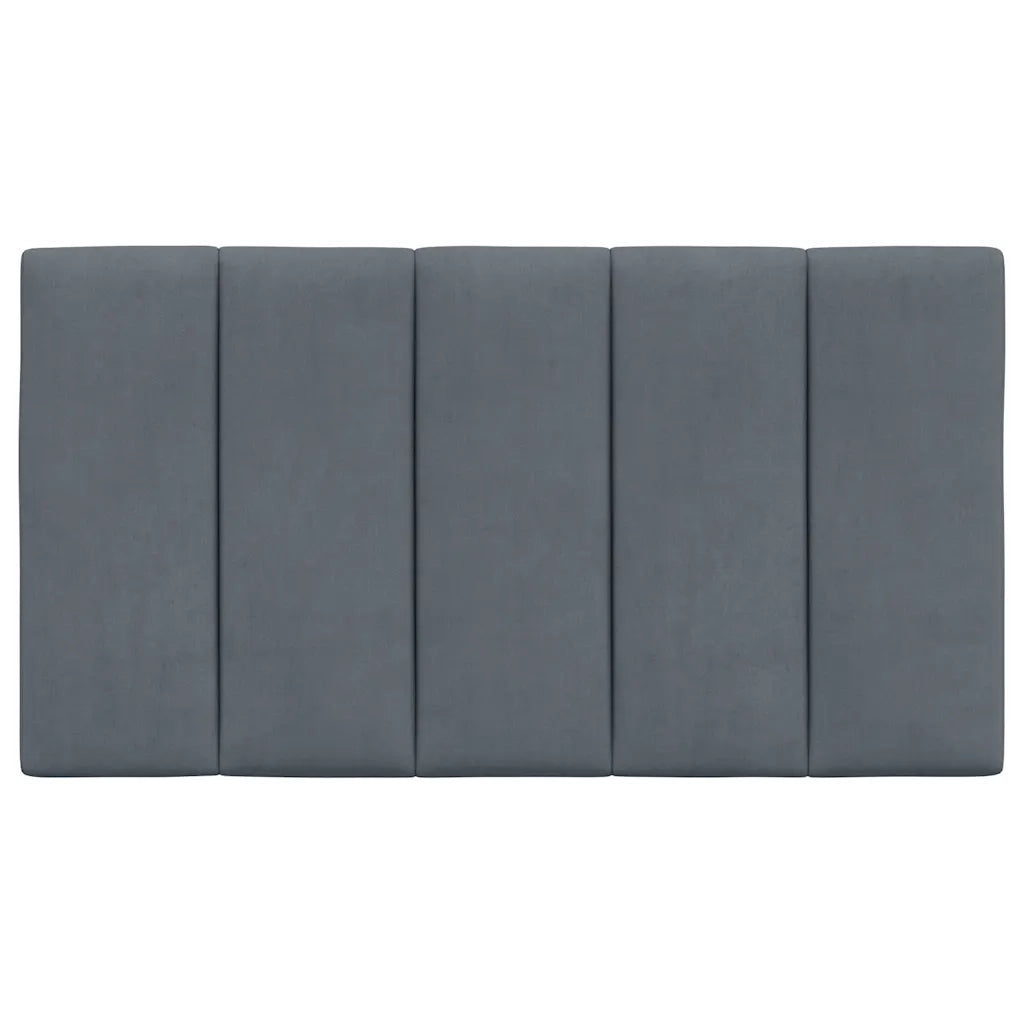 Cuscino Testiera Hanko Grigio Scuro 90 cm in Velluto CFW2617412