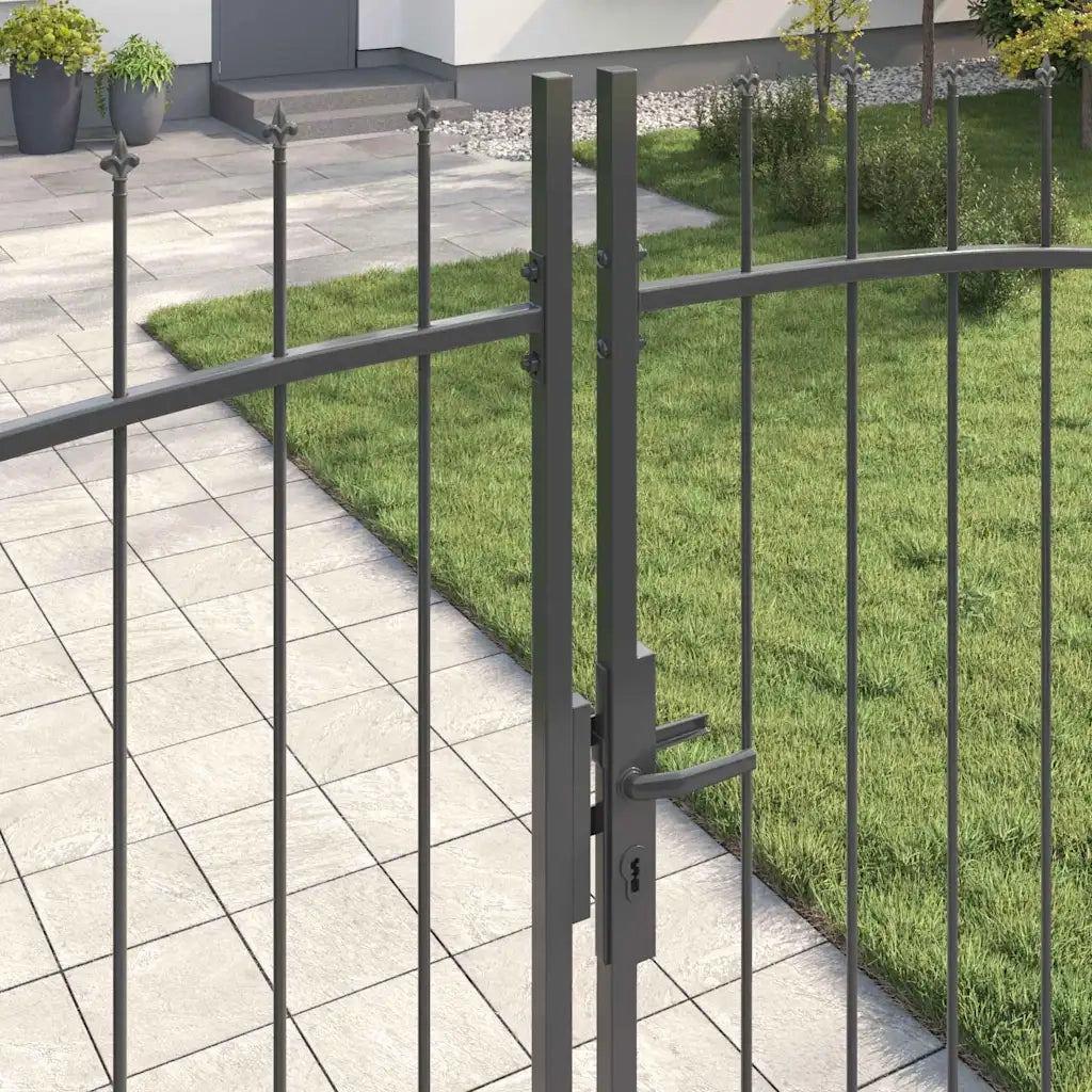 Cancello Doppio Woerden Grigio 400 x 249,5 cm Acciaio 42008859
