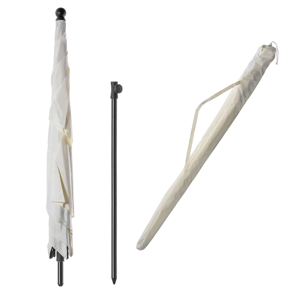 Ombrellone da giardino grande KADAX 210 cm, pieghevole, per balcone, con copertura rettangolare