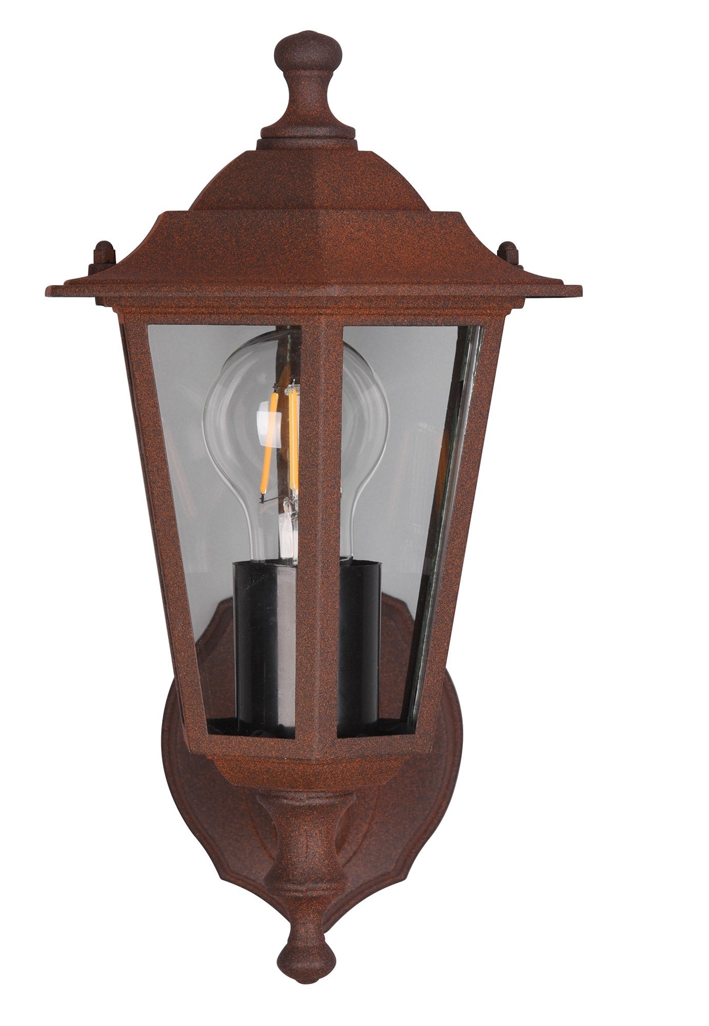 Applique da Esterno Attacco E27 in Alluminio Ruggine