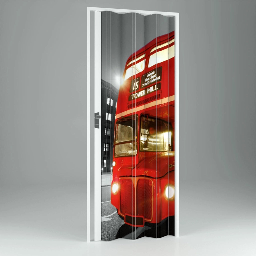 Porta a Soffietto da Interno in PVC Bar 89 5x214 cm mod. Vera