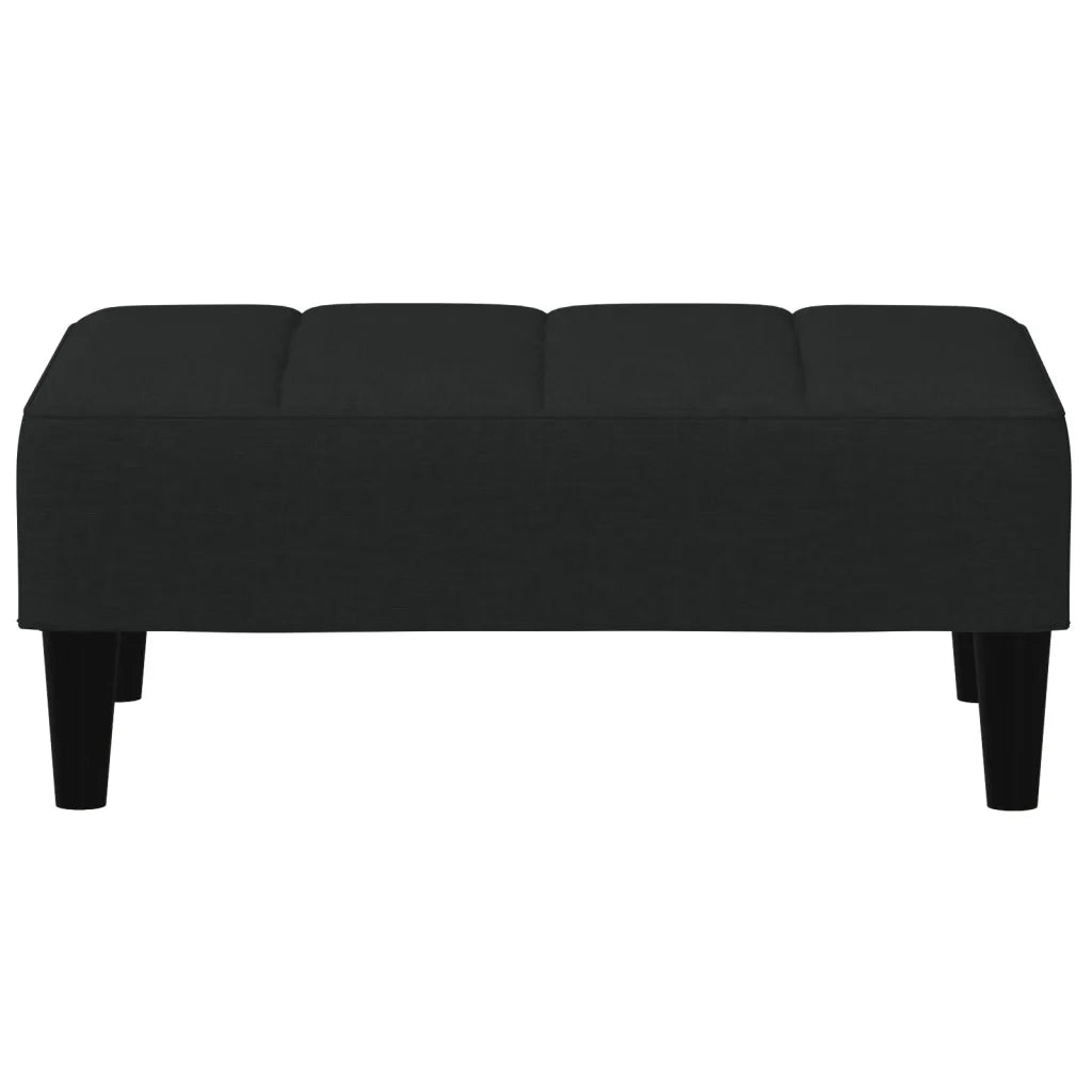 Poggiapiedi Nero 77x55x31 cm in Velluto 4007369