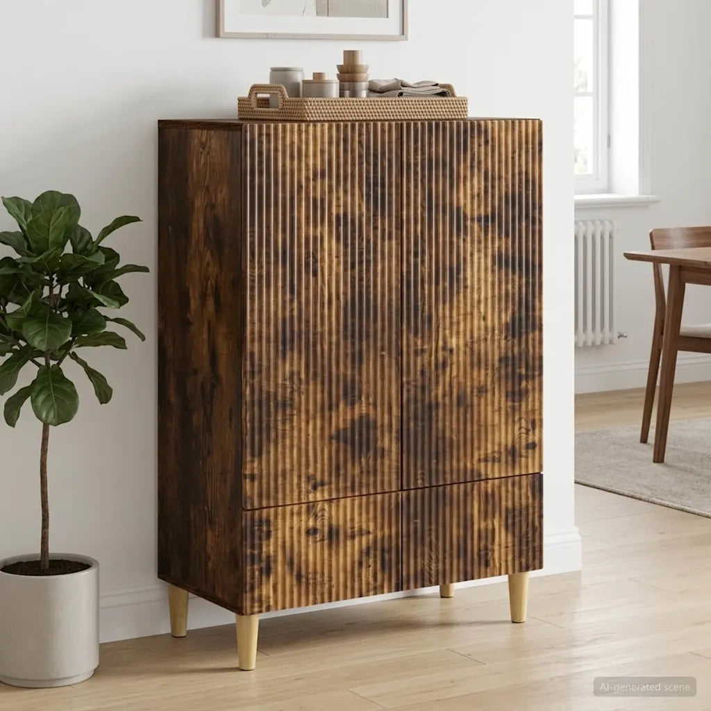 Credenza Rovere Fumo 66 x 34,5 x 95 cm Legno ingegnerizzato 894670