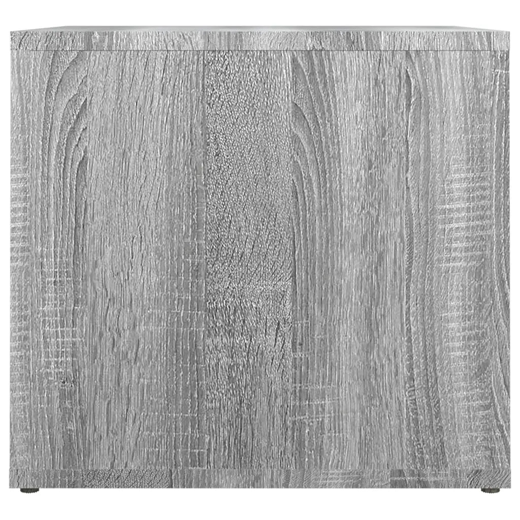 Comodino-Tavolino da notte Grigio Sonoma 41x40x36 cm in Legno Multistrato