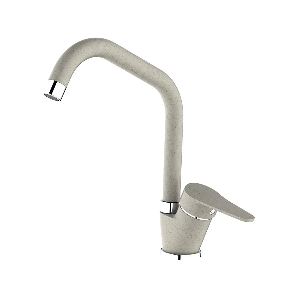 Miscelatore lavello bocca alta finitura pietra con risparmio acqua – Serie Allen