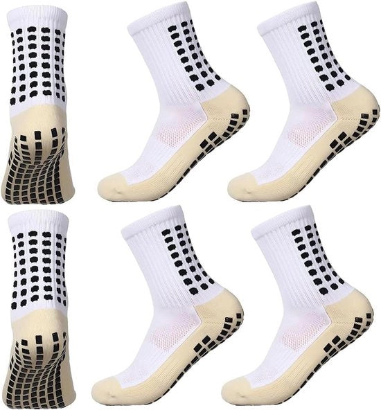 Sokker per Calcio per Uomini e Donne - 3 Pair di Calze Sportivi Respiranti, Antiscivolo - Adatto per Calcio, Pallacanestro e Altro