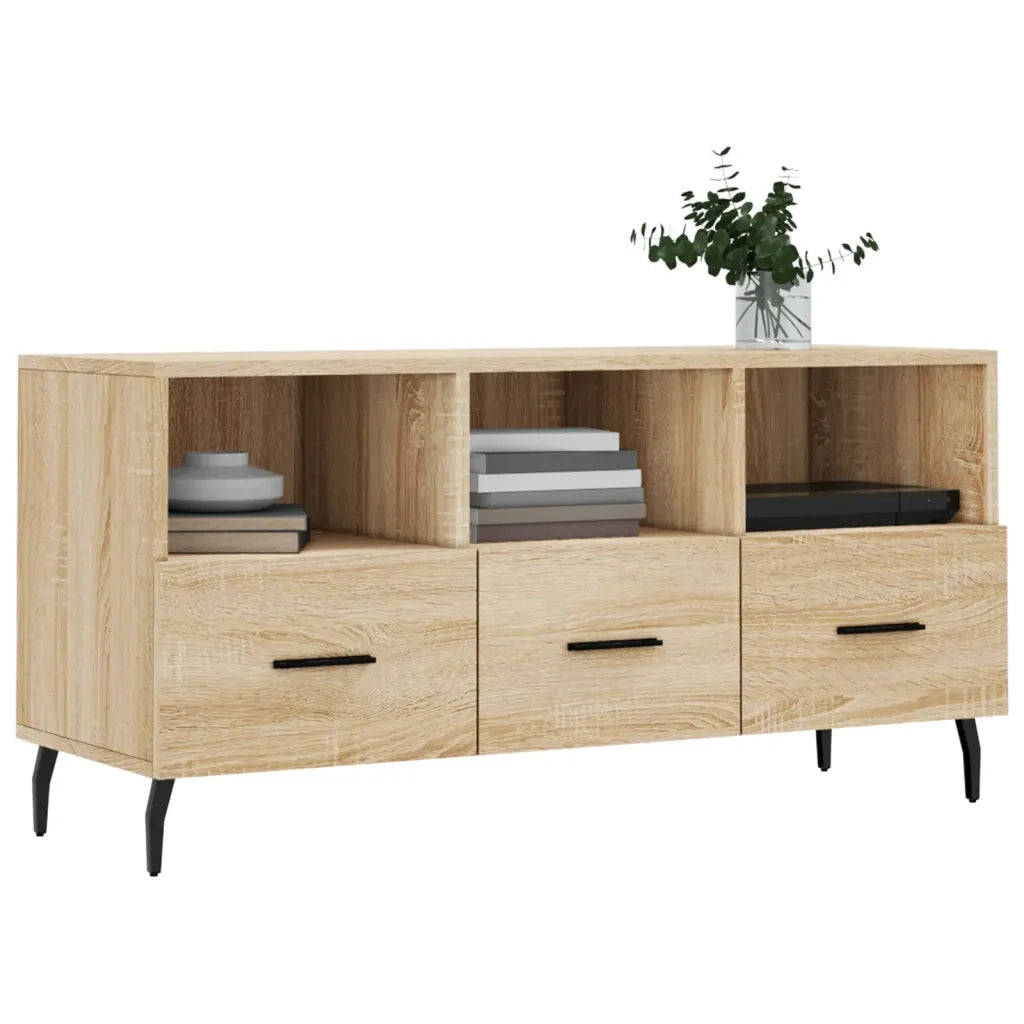 Mobile Porta TV Rovere Sonoma 102x36x50 cm in Legno Multistrato 829055