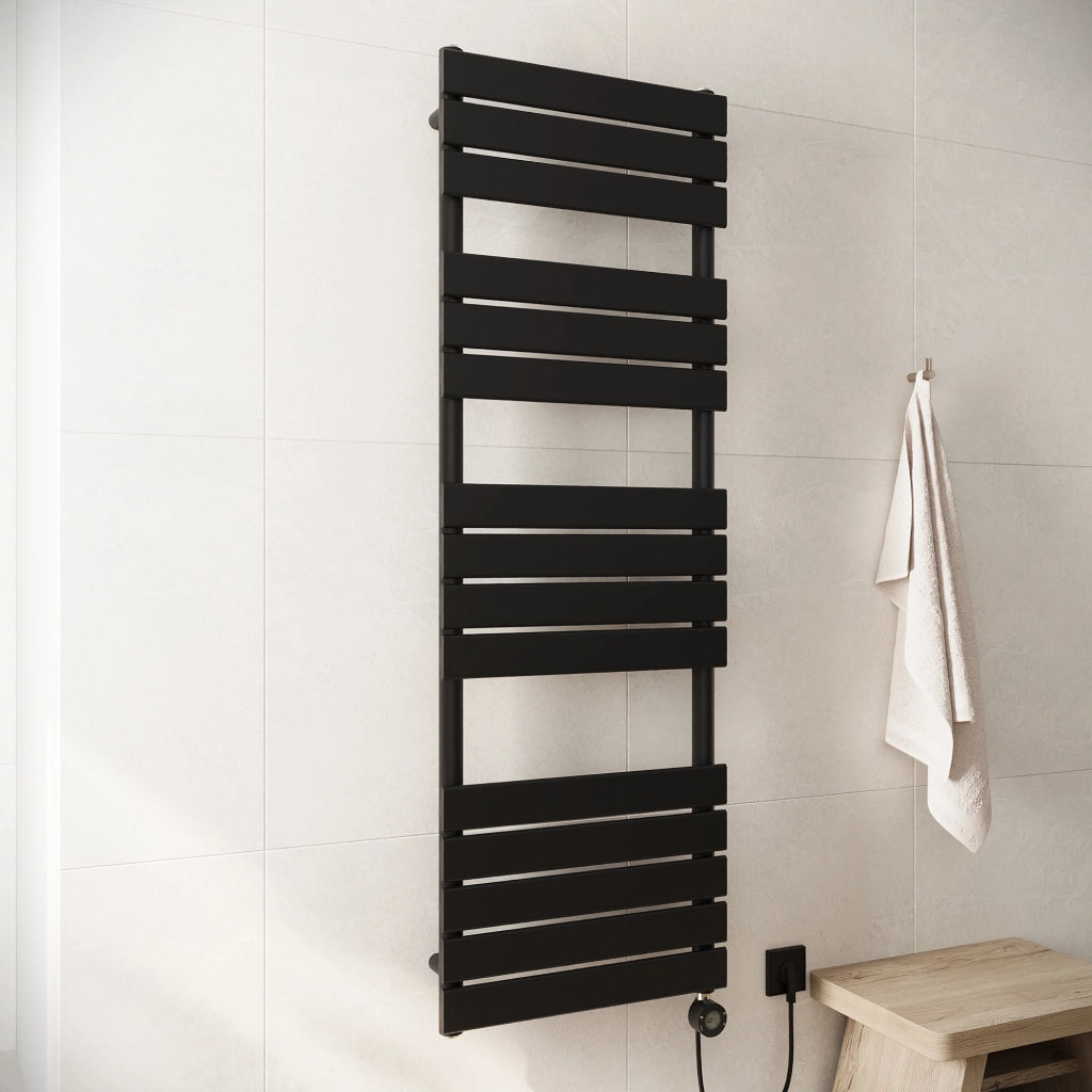Termoarredo elettrico 1500x500 nero opaco interasse 450 | Andromeda