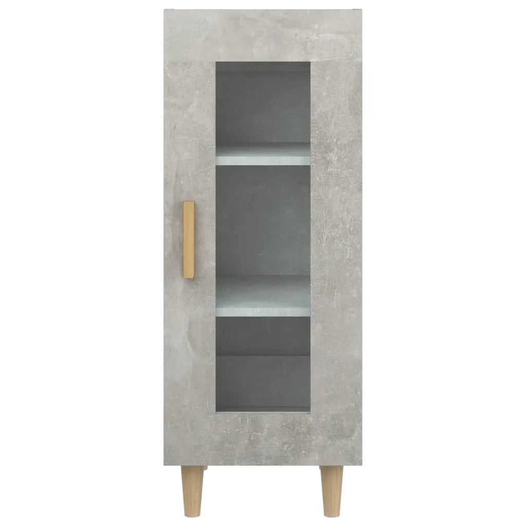 Credenza Grigio Cemento 34,5x34x90 cm in Legno Multistrato cod mxl 27121