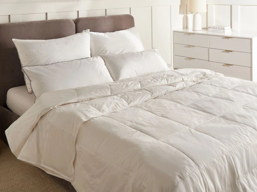 Piumino Japara Cotone Imbottitura Piumino D'anatra 220 x 240 cm Per Tutte Le Stagioni Due Strati Doppio