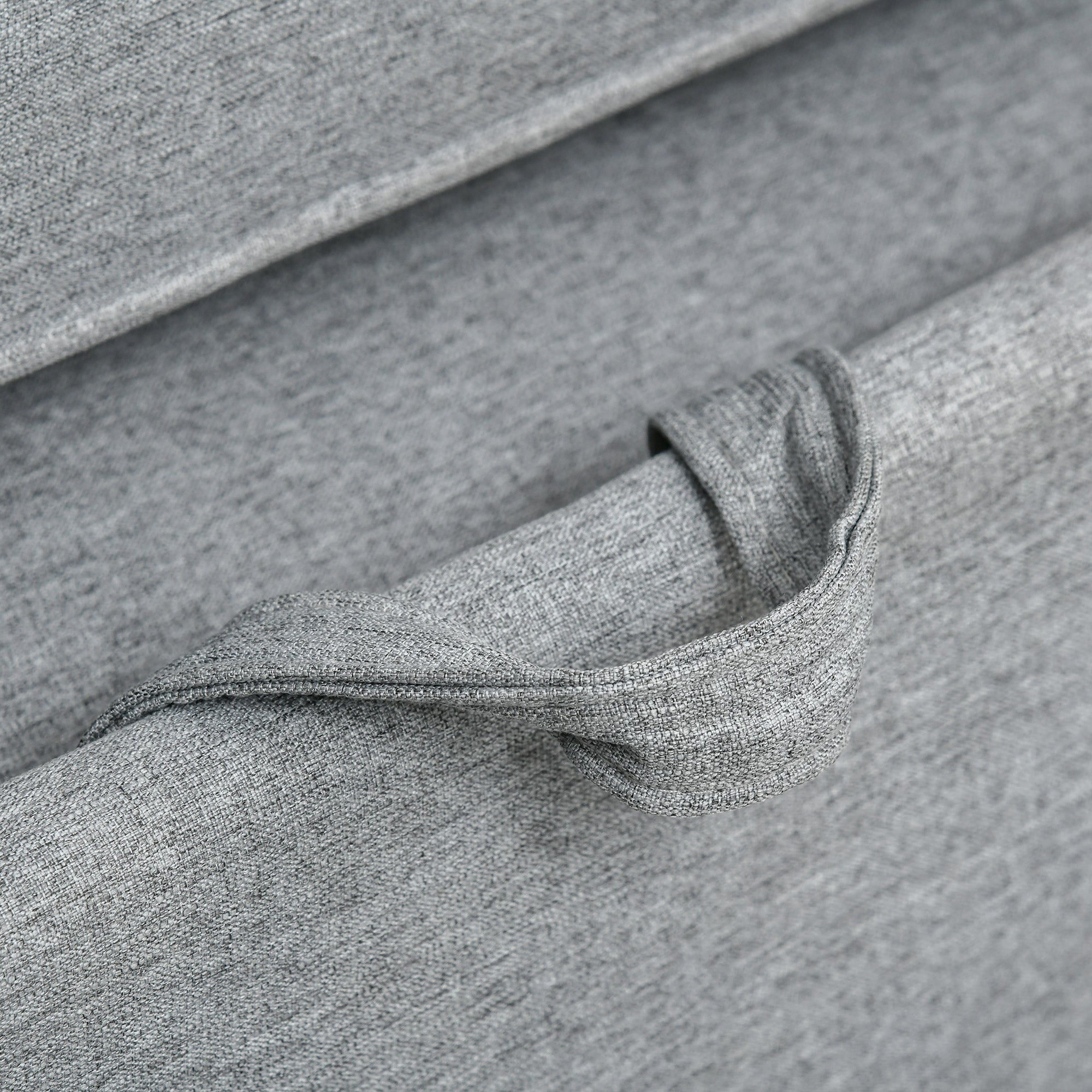 Divano Letto 2 Posti 154x87x89 cm in Tessuto Grigio