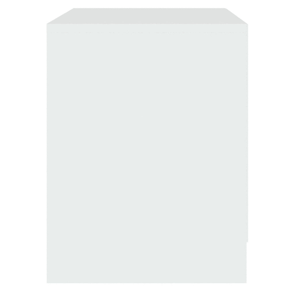 Comodino Bianco 45x34,5x44,5 cm in Legno Ingegnerizzato 809845