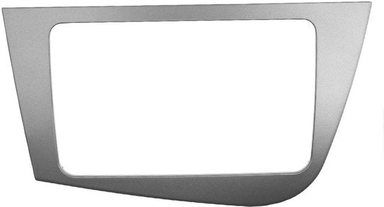 Frammento di Radio per Auto in ABS - Doppio Din - Sostituzione per Seat Leon 2005+ - 220x130mm - Grigio Argento - Stabile e Duraturo
