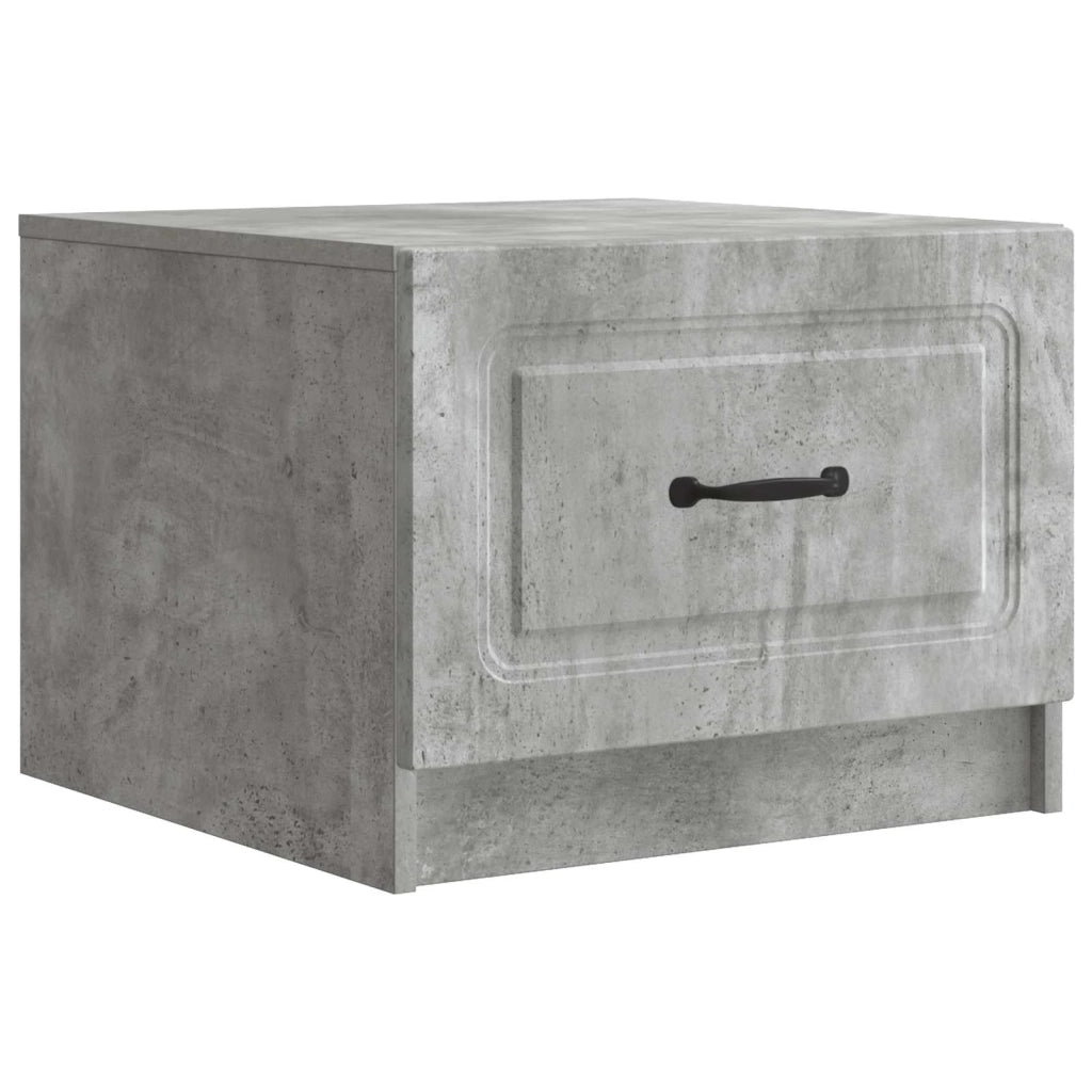 Tavolino da salotto con cassetto Grigio Cemento 49 x 50 x 37 cm