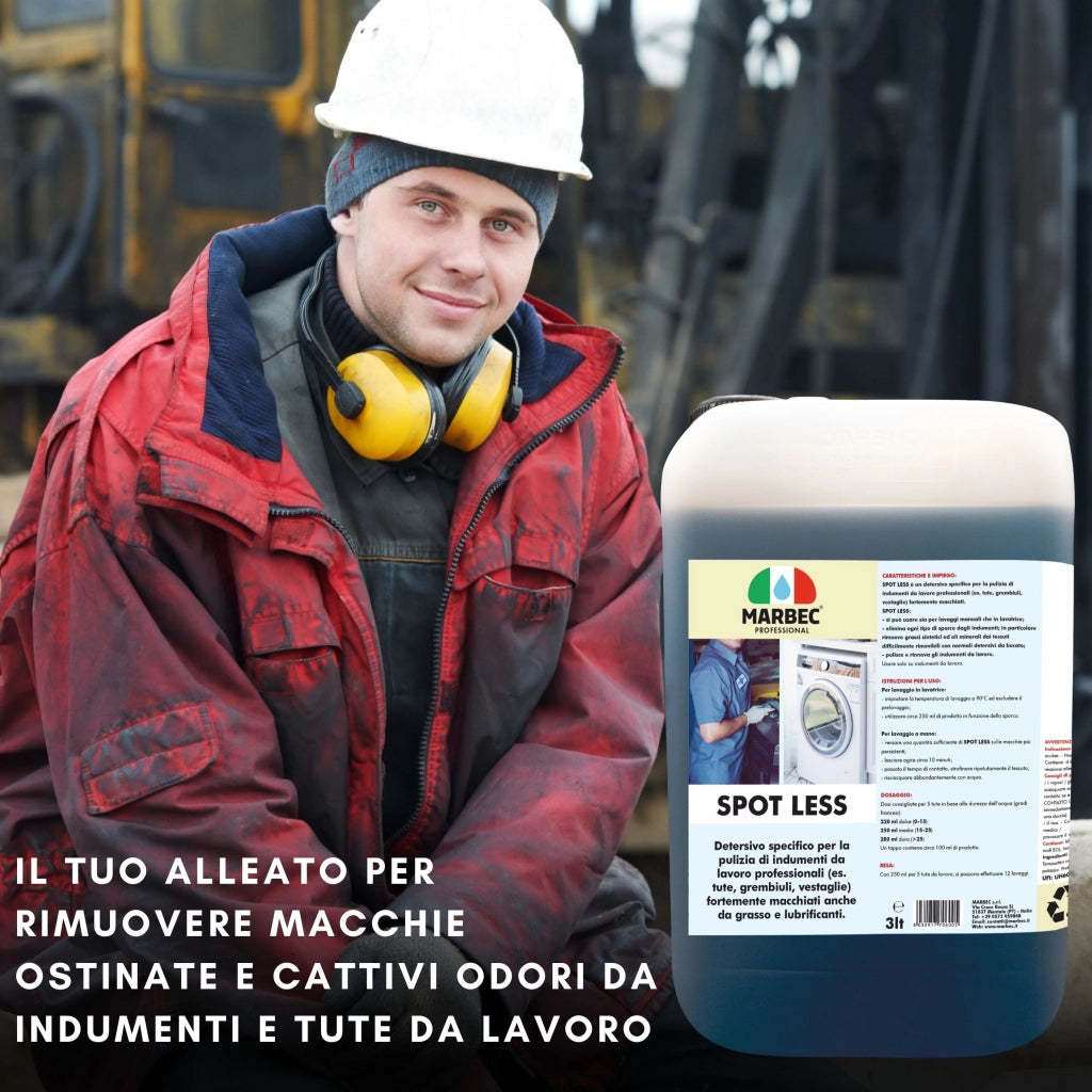 Detersivo professionale per tute da meccanico SPOT LESS   3LTx4Pz