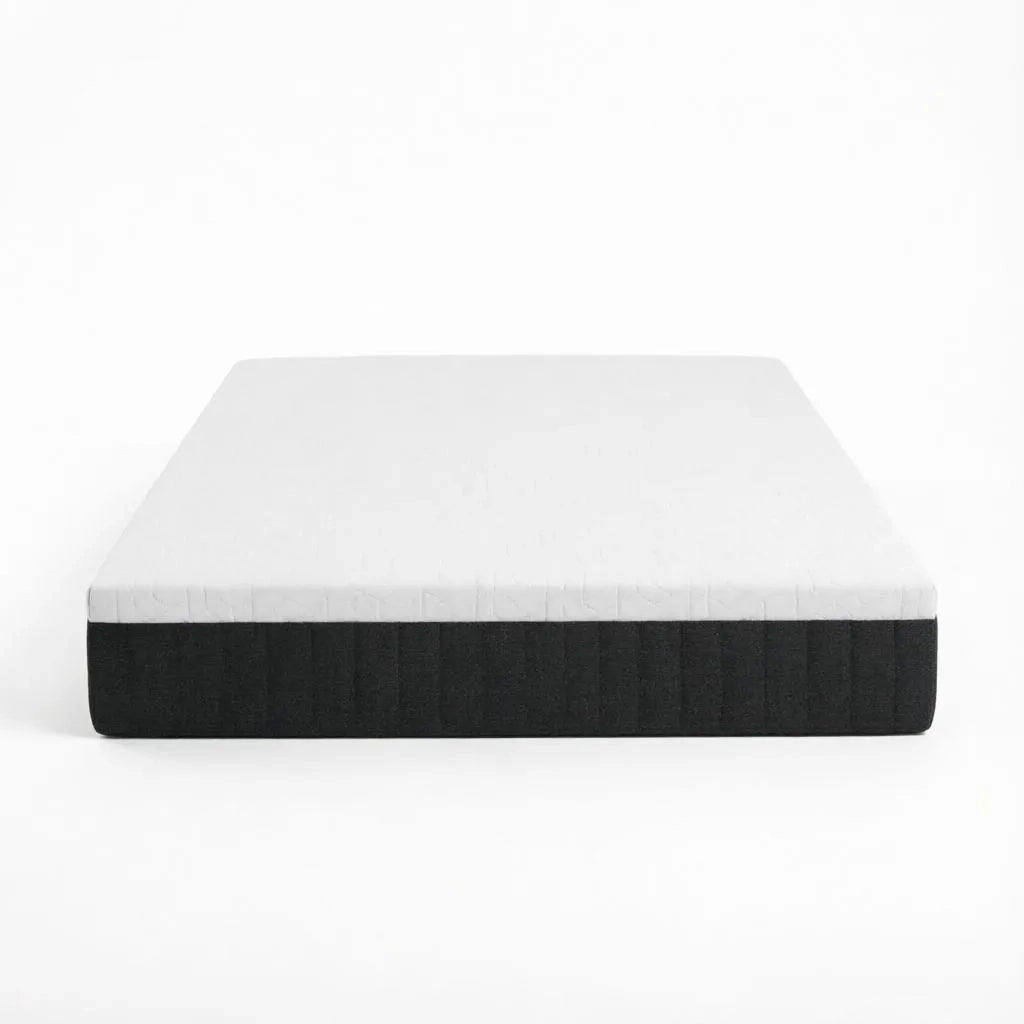Materasso a Molle Insacchettate 7 Zone e Memory Foam 43D Rigidità Media 140x190x25 cm; Bianco e Grigio