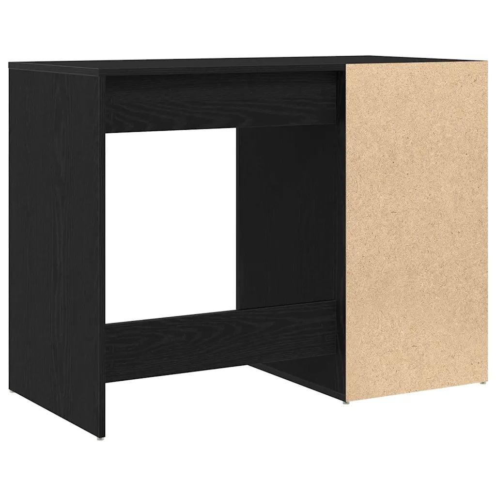 Scrivania Rovere Nero 100 x 49 x 74 cm Legno multistrato 862804