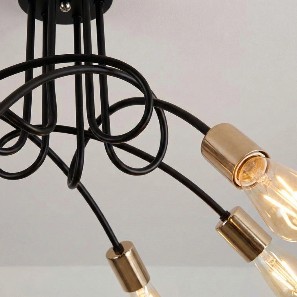 Lampada Paradise 5 Black Gold APP518-5C