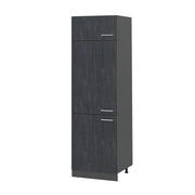 Vicco Armadio frigorifero Calcestruzzo nero 60 cm