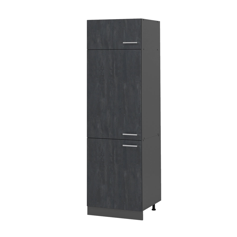 Vicco Armadio frigorifero Calcestruzzo nero 60 cm