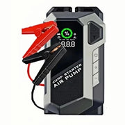 Trade Shop - Avviatore Di Emergenza Per Auto Portatile Con Compressore D'aria Torcia Power Bank 4in1 -