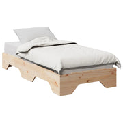 Giroletto senza Materasso Impilabile 75x190 cm Legno Massello 859211