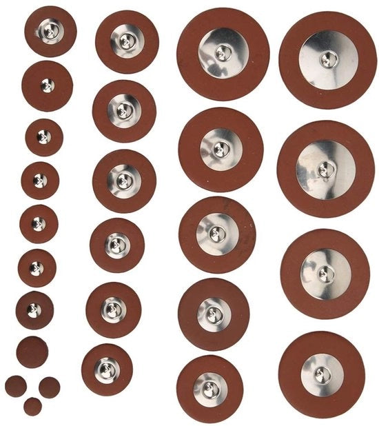 Cuscino per Saxofono Tenore - 26 pezzi - Materiale di alta qualità in velluto - Tessuto delicato - Facile da sostituire - Dimensioni variabili 8,1 mm a 45,9 mm - Cuscino per Saxofono