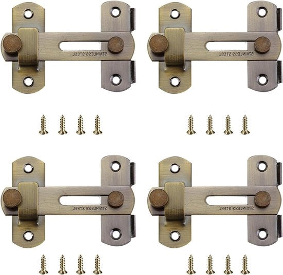 Chiusura a molla in acciaio inossidabile 10 cm - Interruttore di sicurezza per porte - Porte a cassetti - Bronzo 

o 

Chiusura a molla in acciaio inossidabile 10 cm - Interruttore di sicurezza per porte - Porte a cassetti - Materiale: Bronzo