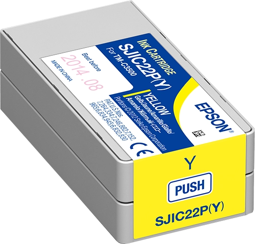 Epson SJIC22P(Y): Ink cartridge for ColorWorks C3500 (yellow)