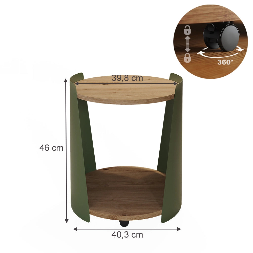 Vicco Tavolino Rovere 40 x 40 cm