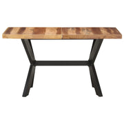 Tavolo da Pranzo | Tavolo da cucina 140x70x75 cm Legno Massello con Finitura Ambra