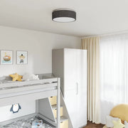 Lampada da soffitto Nero 38 x 38 x 13,5 cm Tessuto 42001214