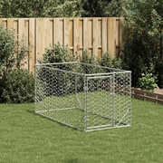 Cuccia per cani da esterno con porta 2x1x1 m in acciaio zincato 4105410