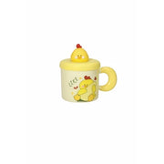 TAZZA L'ALLEGRA COMITIVA  NEW BONE CHINA C/TAPPO E CANNUCCIA SILICONE pulcino